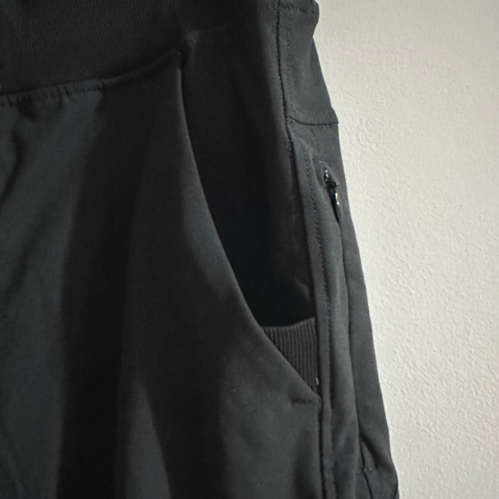BirdDog Joggers Black Size L Athleisure Pants Zip Pocket Drawstring Waist - Picture 3 of 6